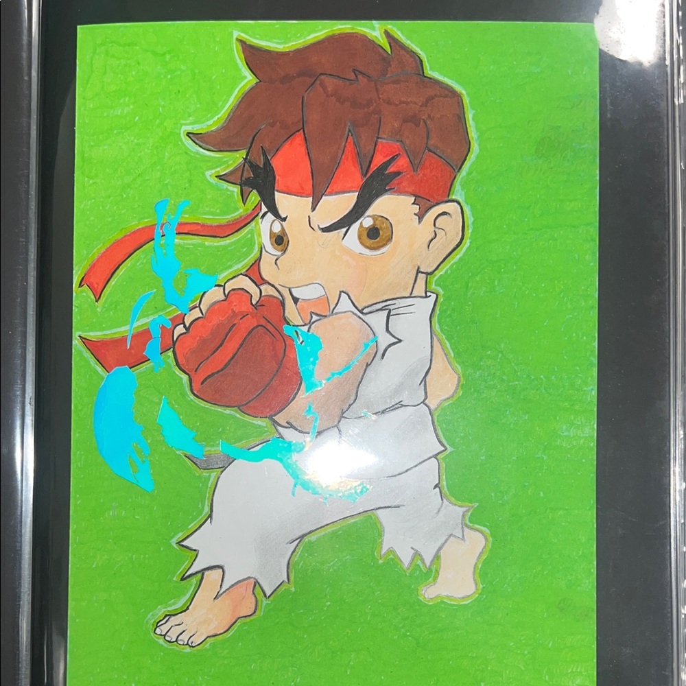 puzzle Fighter (ryu) hand drawn artwork